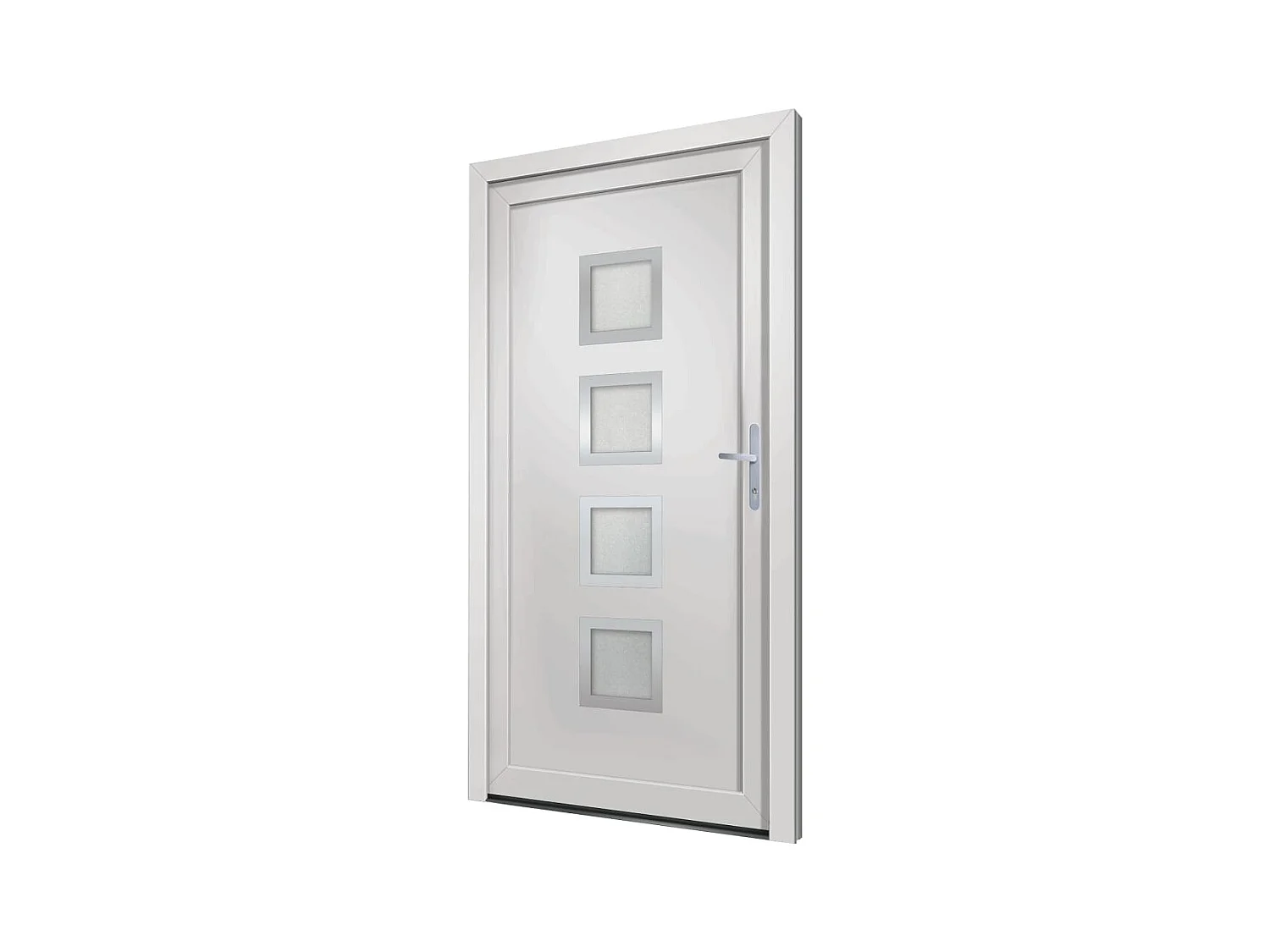 Porta d'ingresso bianca 98x190 cm in PVC