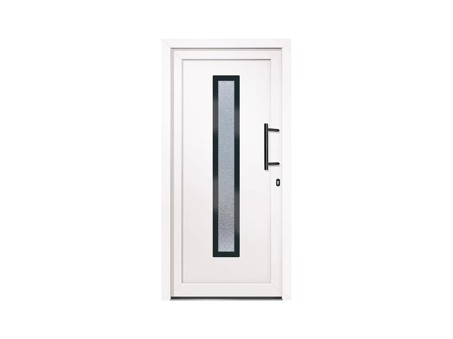 Toegangsdeur Wit 98x200 cm PVC