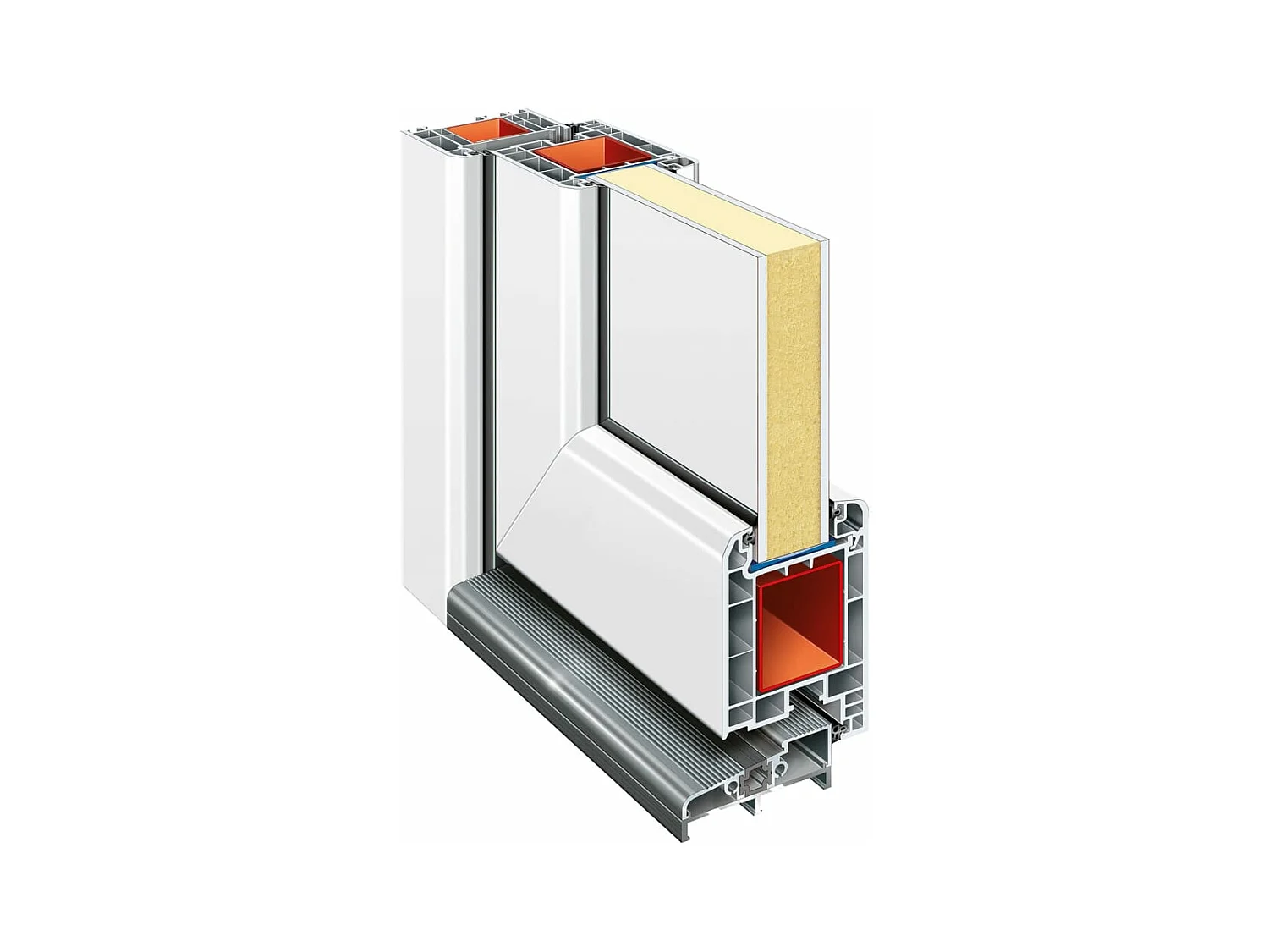 Toegangsdeur Wit 98x200 cm PVC