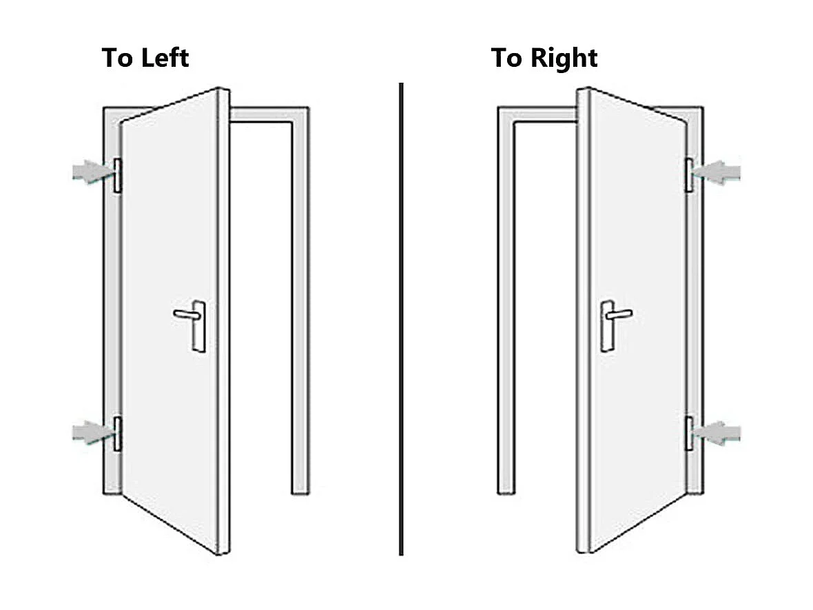 Porte d'entrée Blanc 108x208 cm