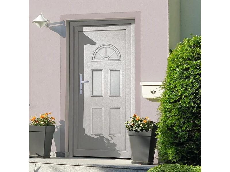 Porta d'ingresso bianca 98x198 cm PVC