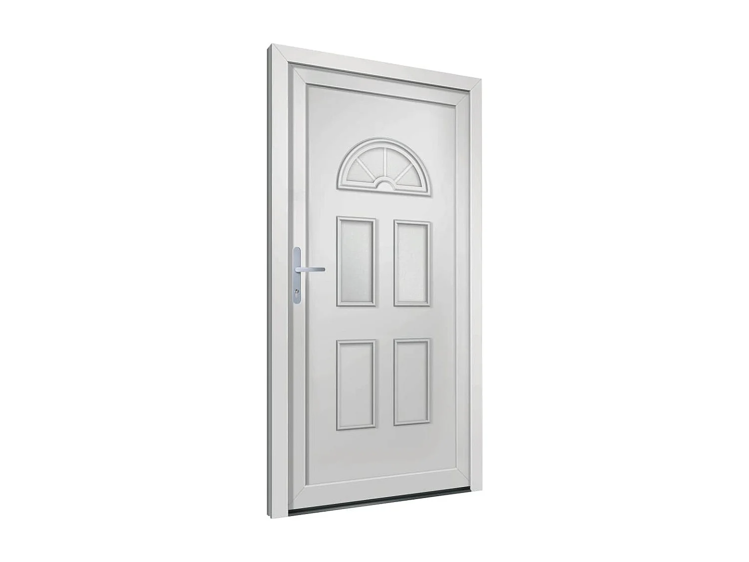 Porte d'entrée blanc 98x198 cm PVC