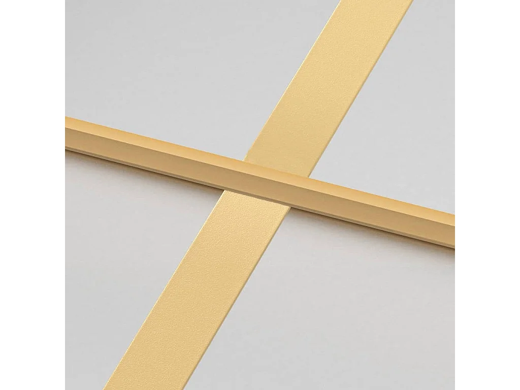 Puerta interior fina oro 93x201,5 cm cristal templado aluminio