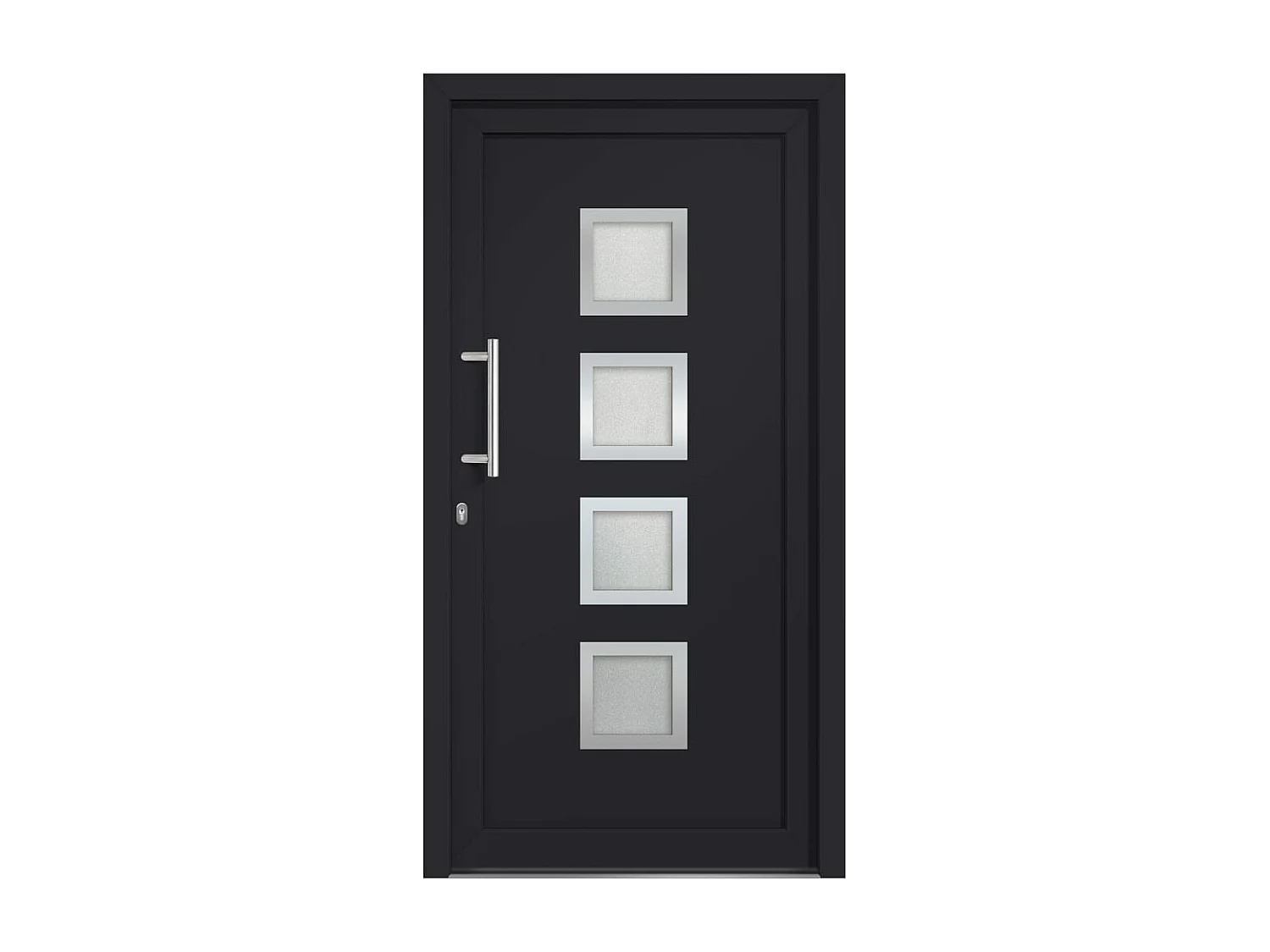 Porte d'entrée Anthracite 108x200 cm