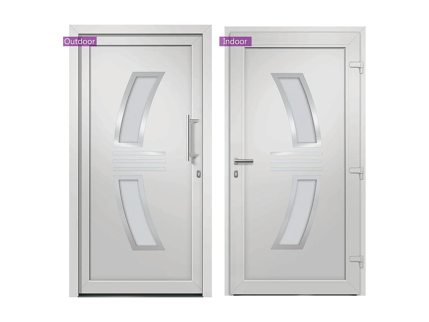 Toegangsdeur Wit 108x200 cm