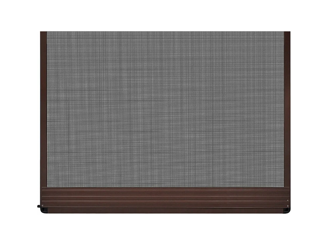 Opklapbaar muggennet voor deuren Bruin 120x240 cm