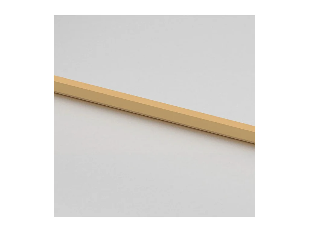 Dünne goldene Innentür aus gehärtetem Glas und Aluminium