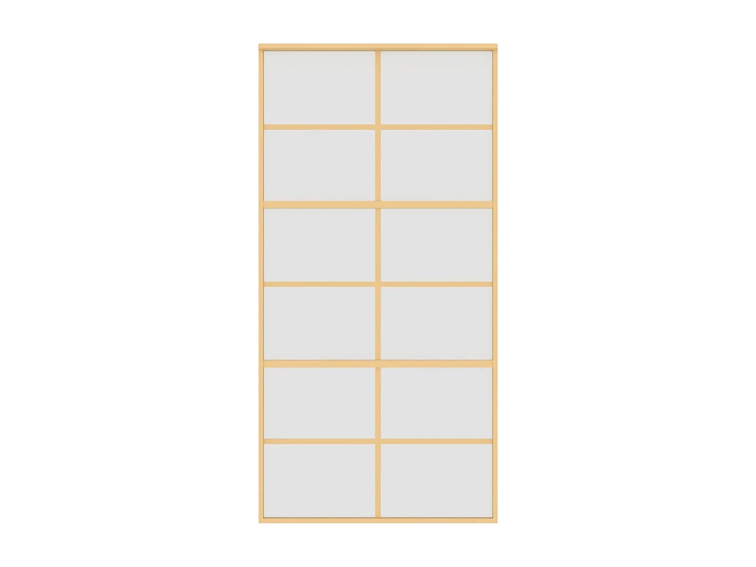 Puerta corredera dorada 102,5x205 cm cristal ESG esmerilado aluminio