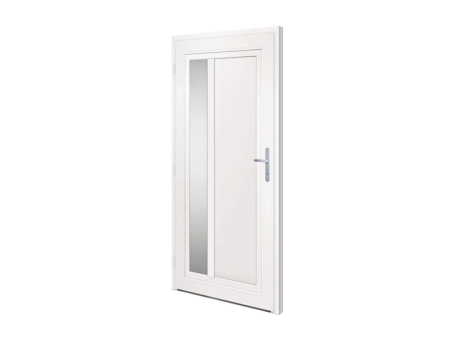 Porte d'entrée Blanc 98x200 cm PVC