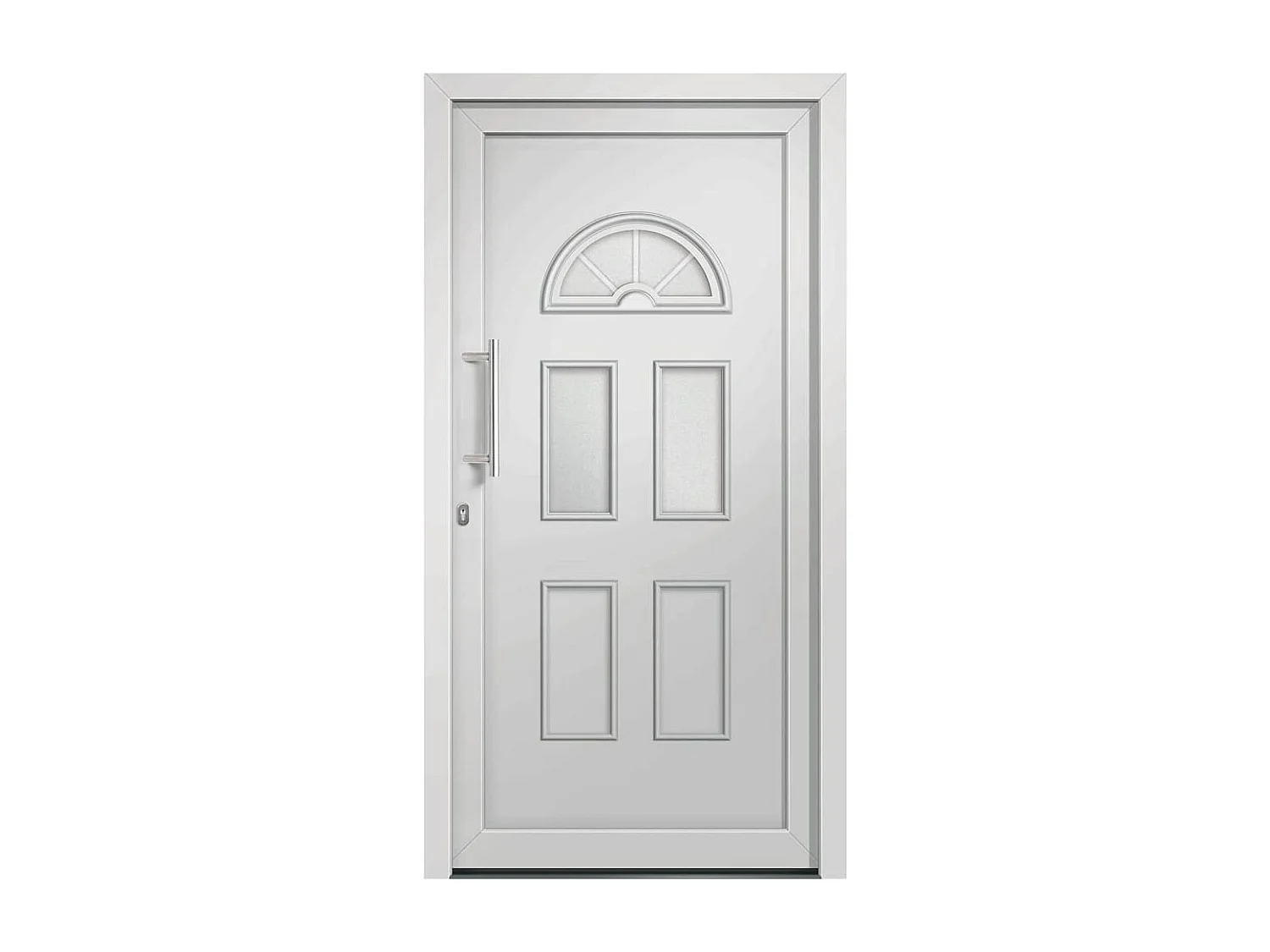 Porte d'entrée Blanc 110x210 cm