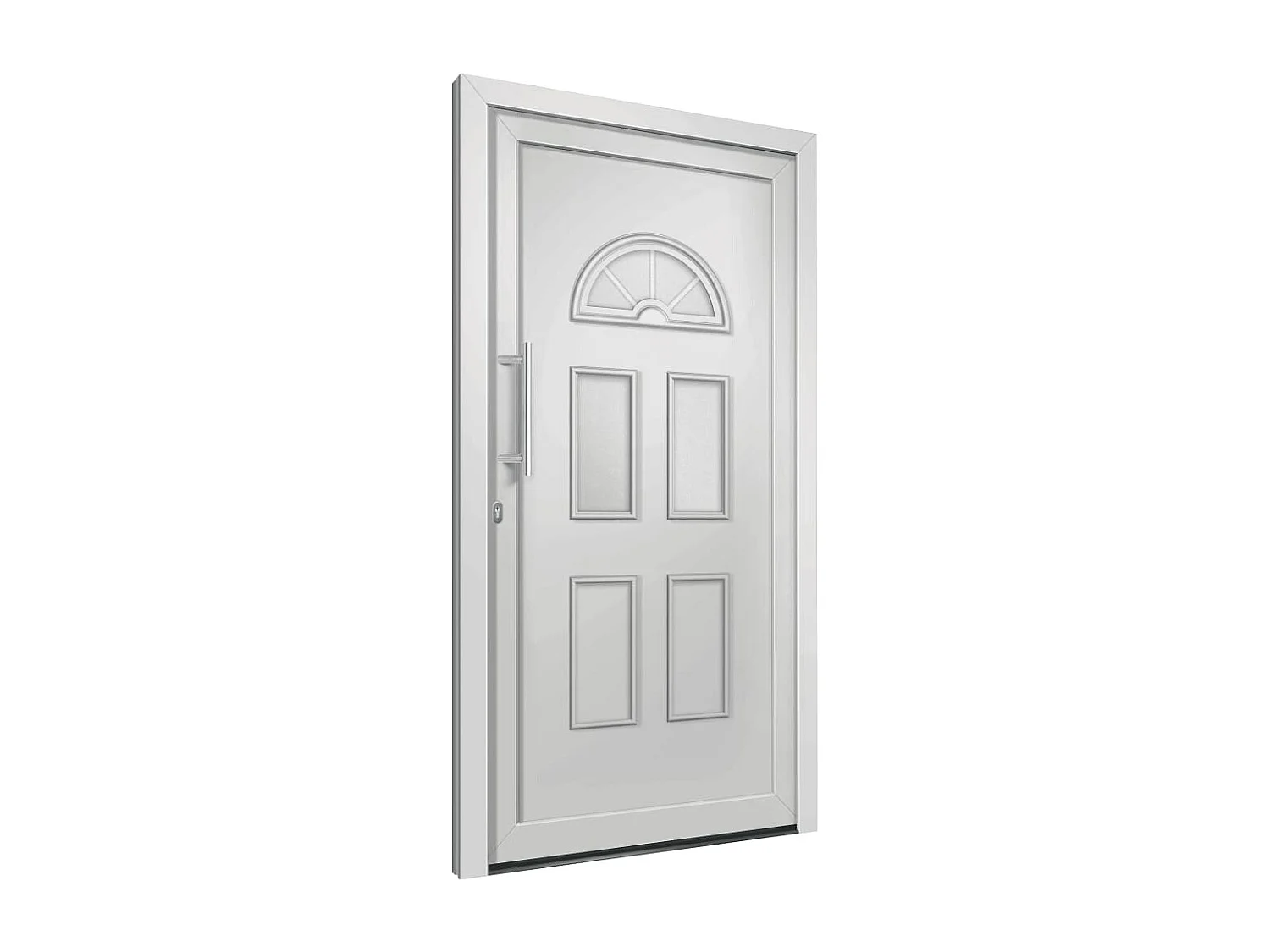 Porte d'entrée Blanc 110x210 cm