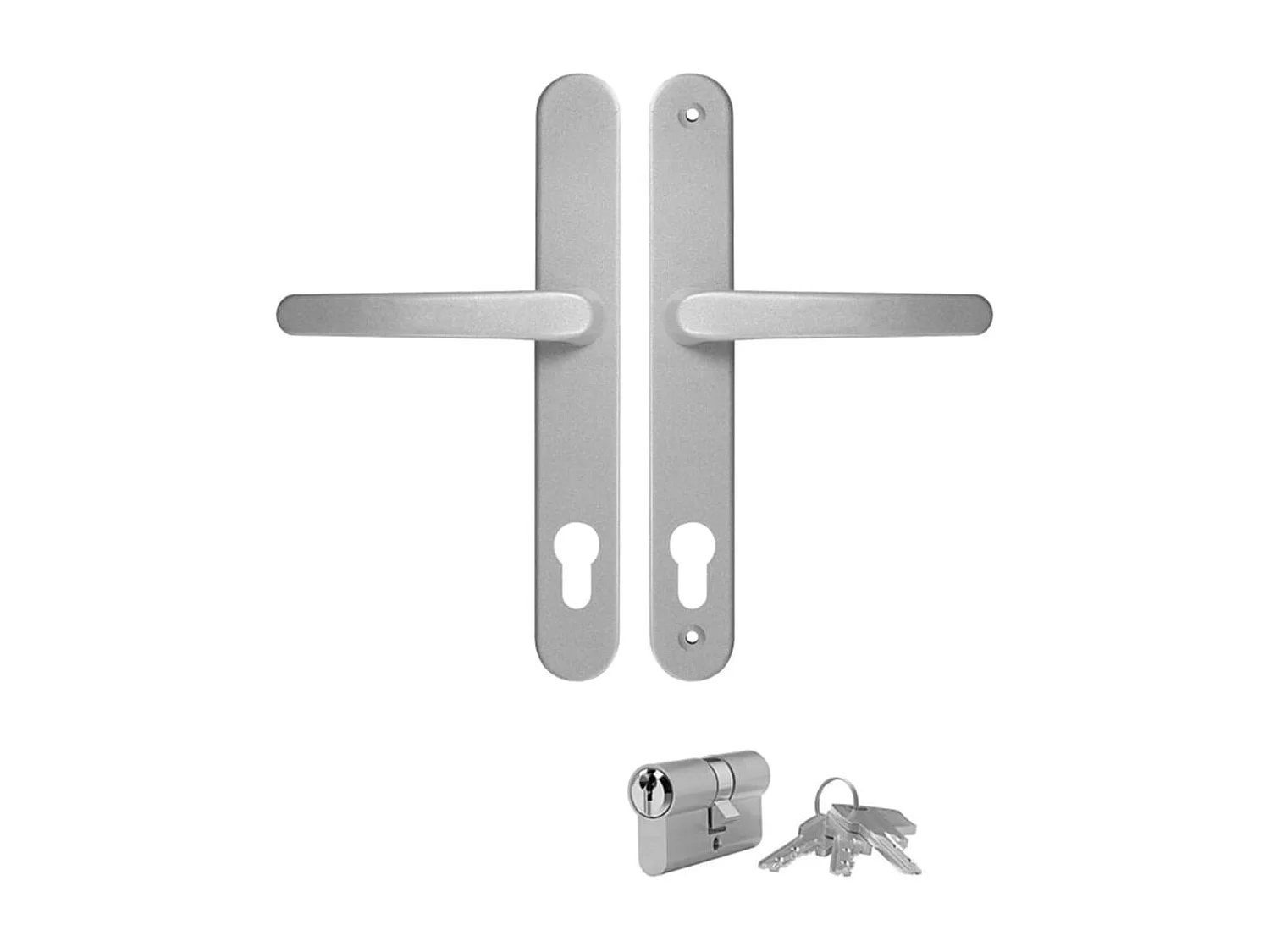 Porta de entrada antracite 98x200 cm PVC