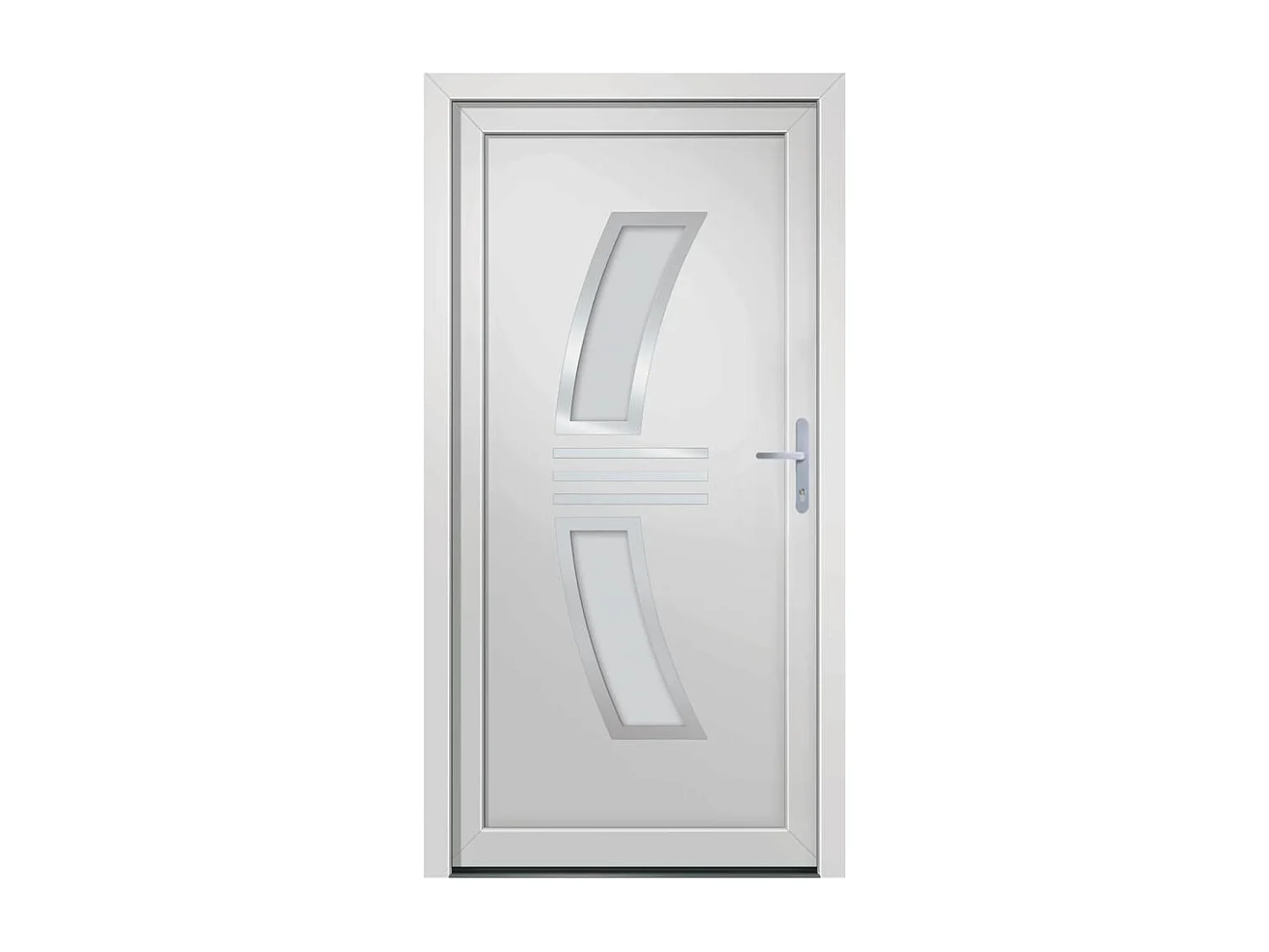 Porta d'ingresso PVC Bianco 108x208 cm