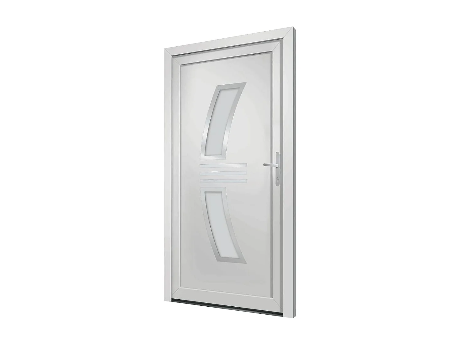 Porta d'ingresso PVC Bianco 108x208 cm