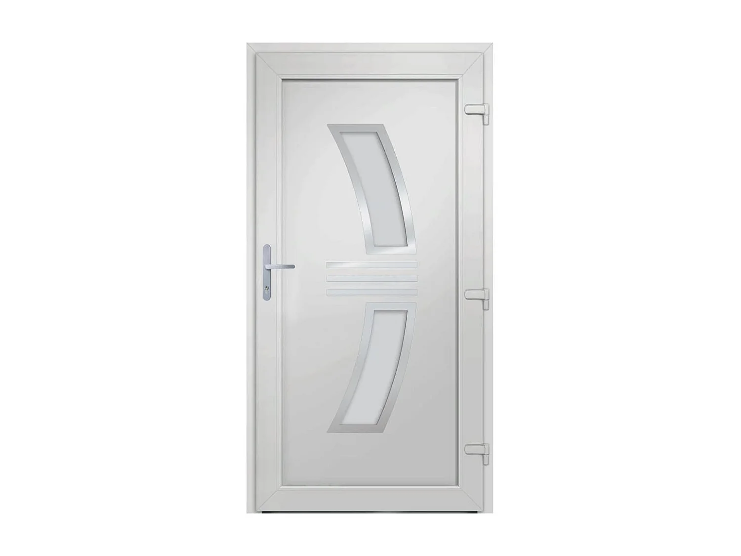 Porta d'ingresso PVC Bianco 108x208 cm