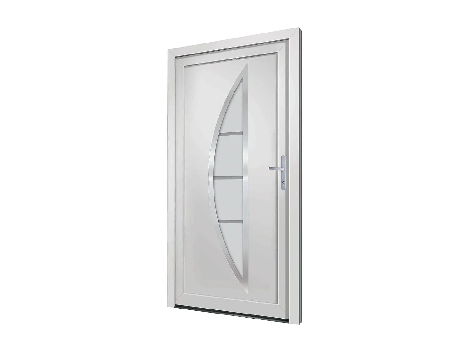 Porta d'ingresso in PVC Bianco 88x200 cm