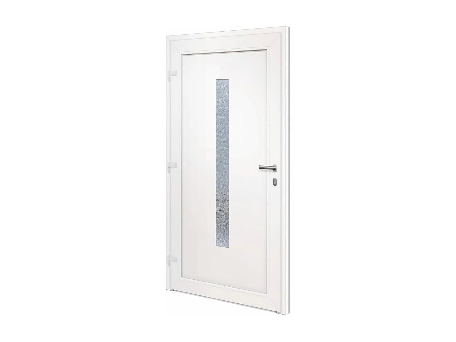 Porta d'ingresso PVC Bianco 108x208 cm