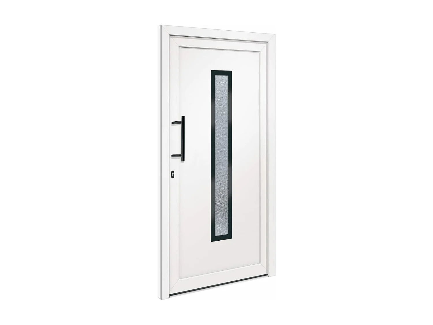 Porta d'ingresso PVC Bianco 108x208 cm