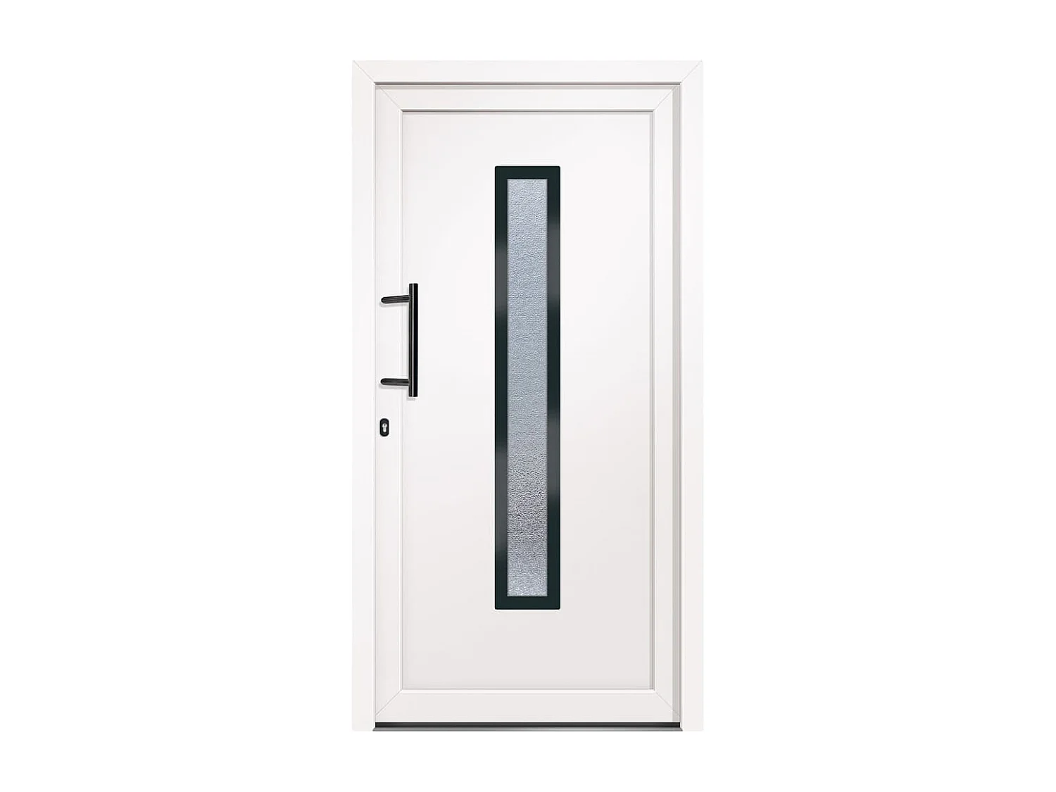 Porta d'ingresso PVC Bianco 108x208 cm