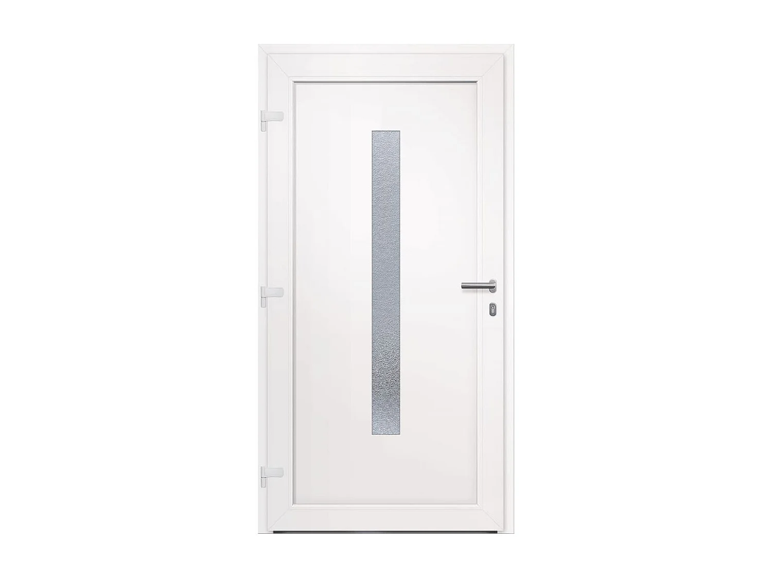 Porta d'ingresso PVC Bianco 108x208 cm