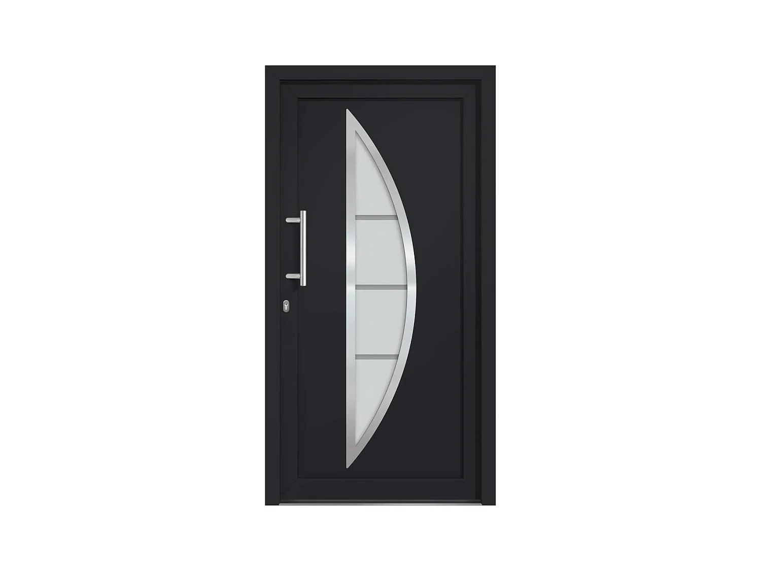 Porte d'entrée Anthracite 98x208 cm