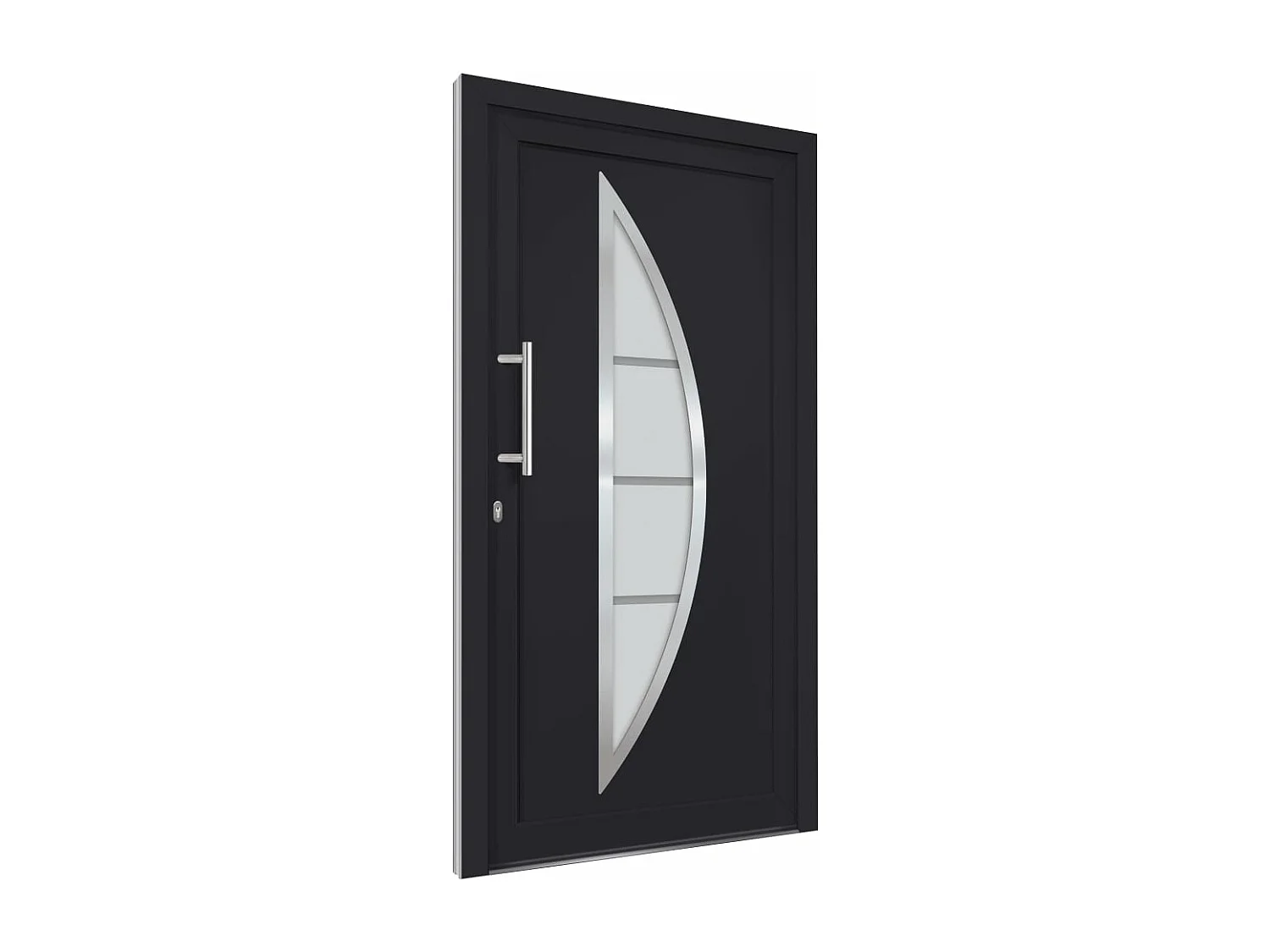 Porte d'entrée Anthracite 98x208 cm