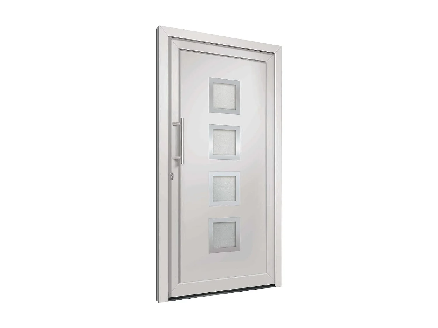 Porte d'entrée Blanc 98x190 cm