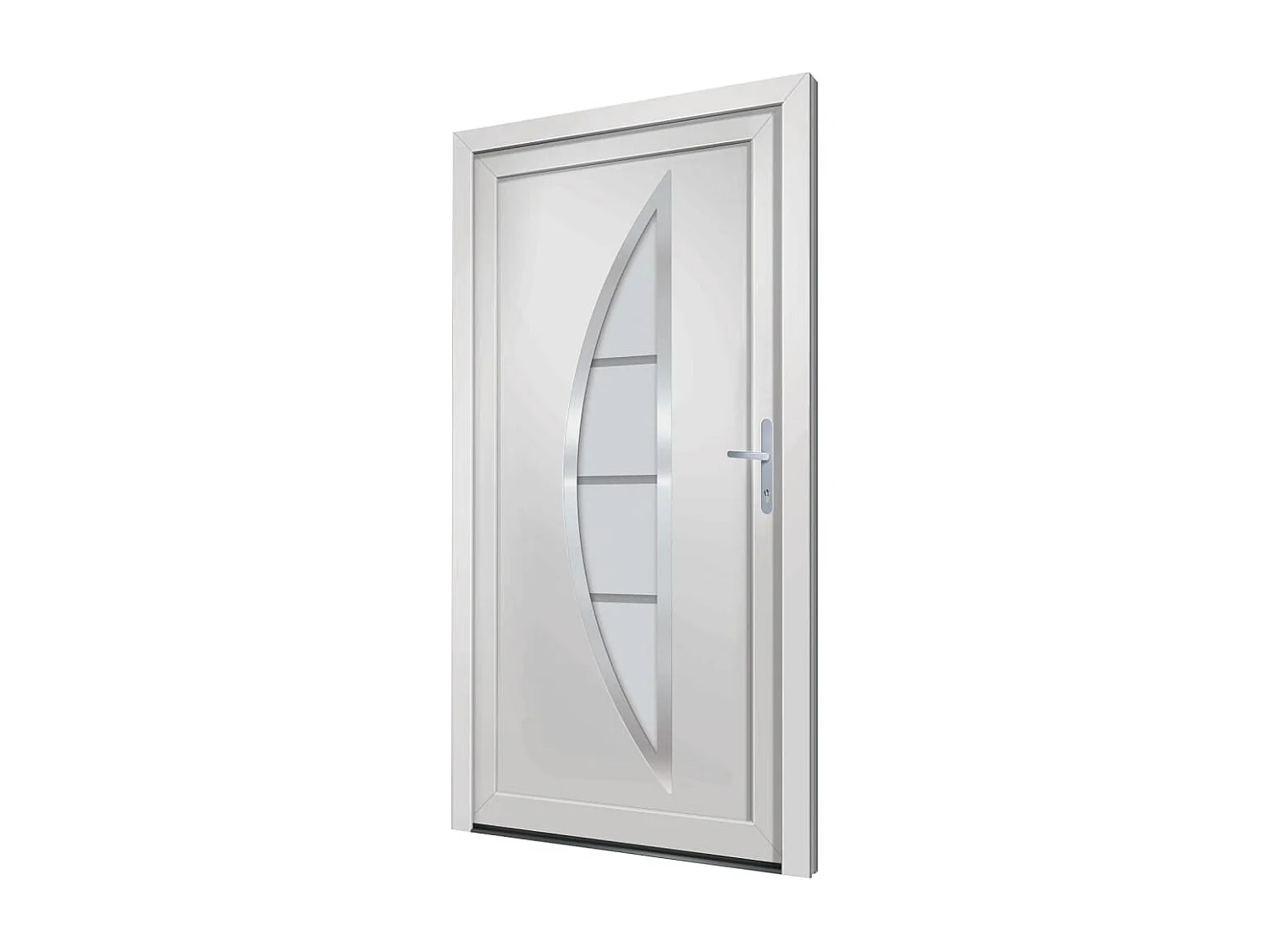 Porta d'ingresso bianca 98x190 cm in PVC