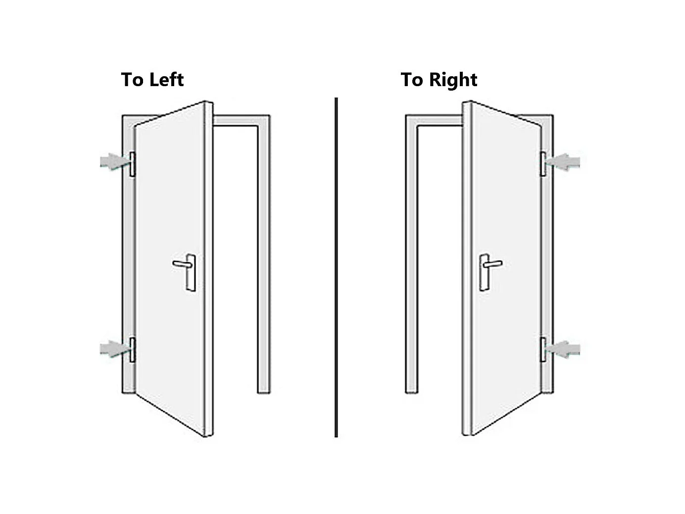 Porta d'ingresso Bianca 98x190 cm