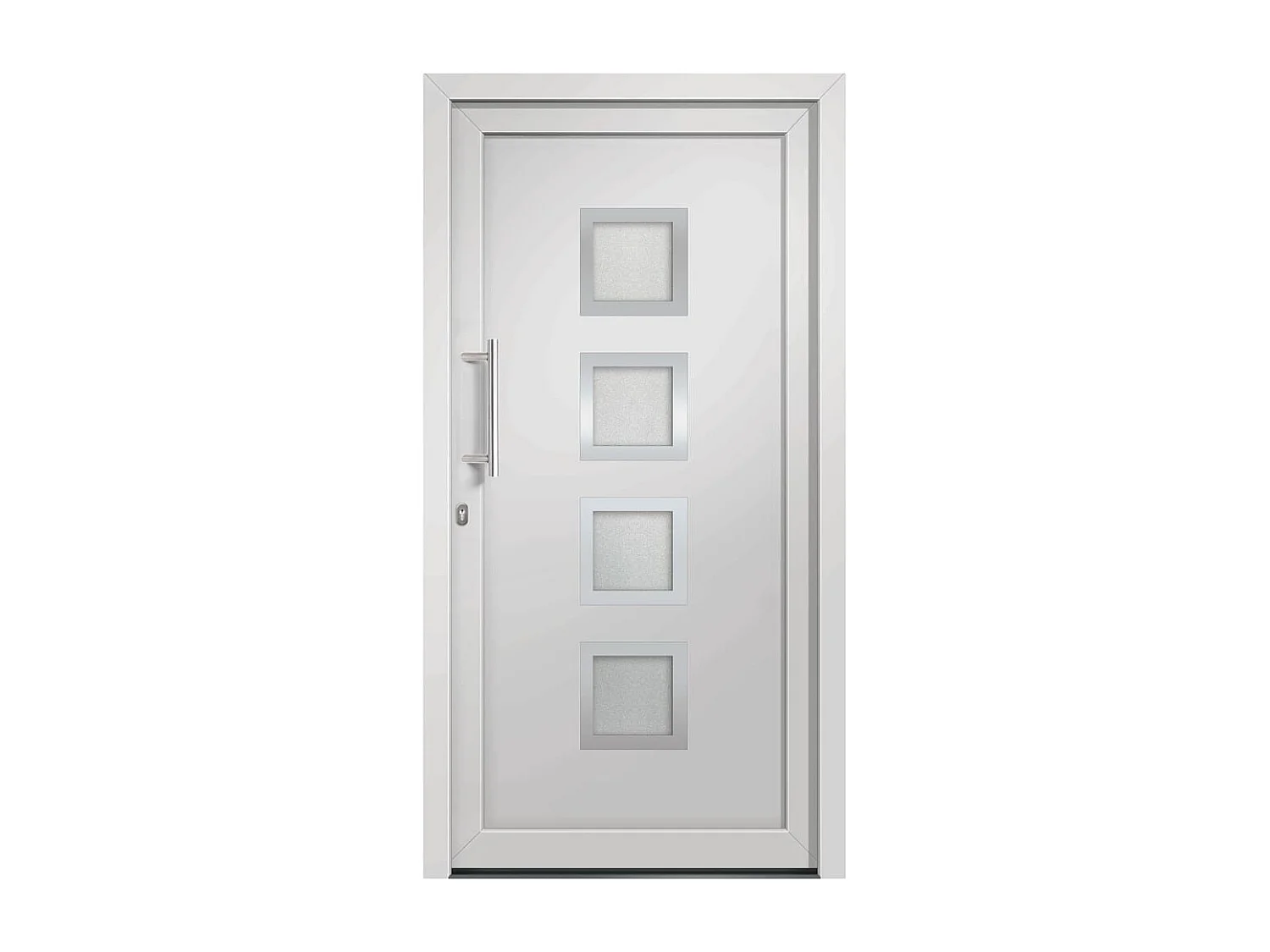 Porte d'entrée Blanc 108x200 cm