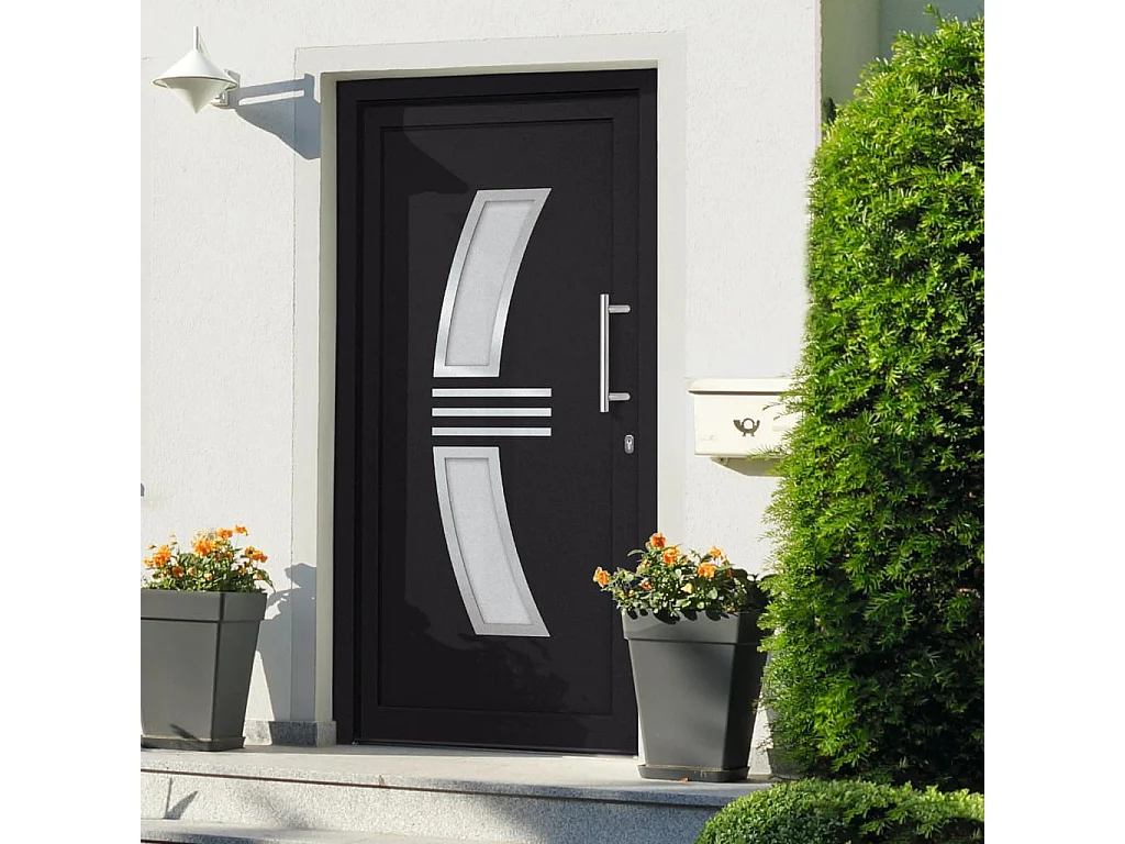 Porte d'entrée Anthracite 108x208 cm