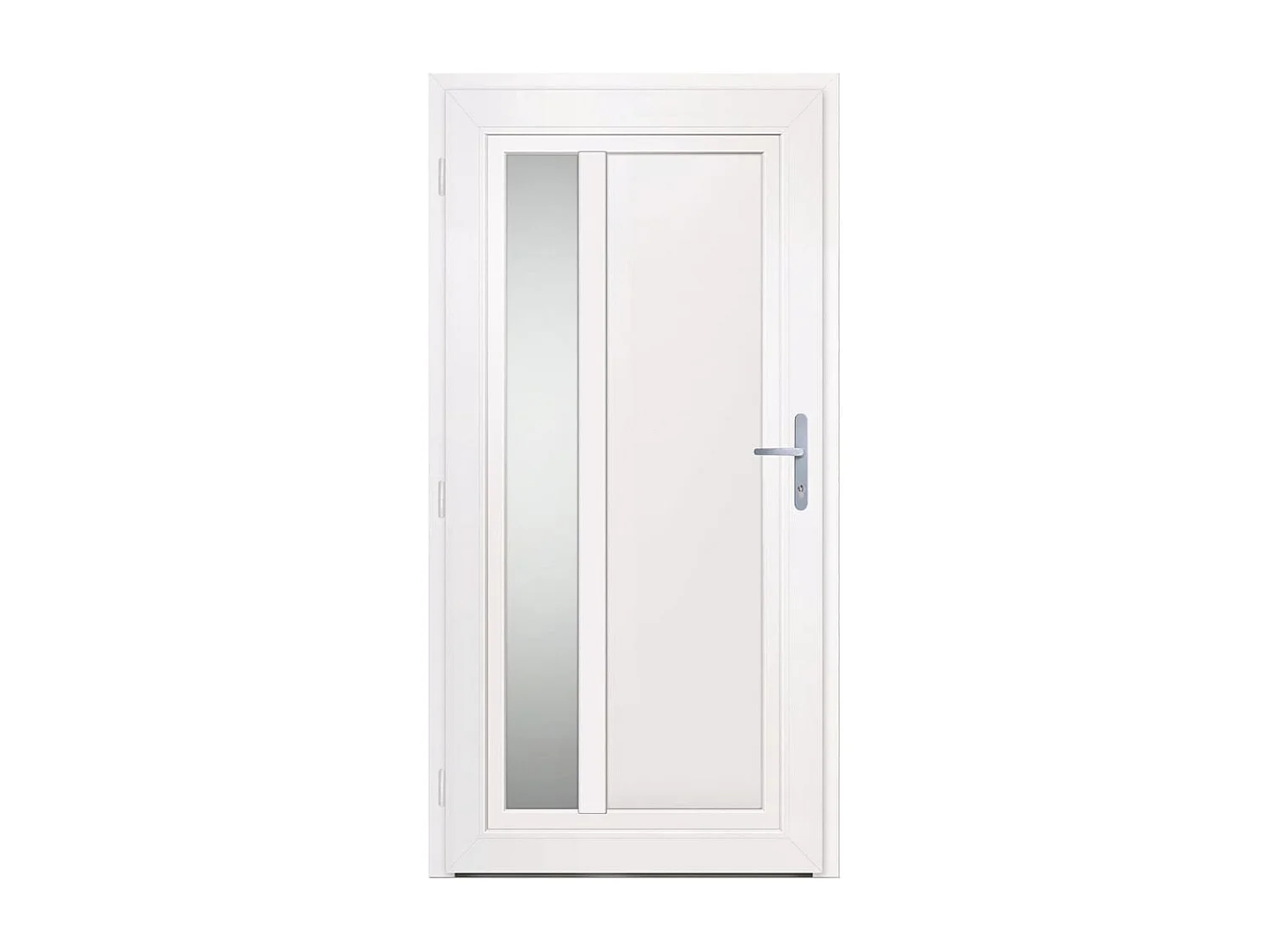 Porte d'entrée anthracite 108x208 cm PVC