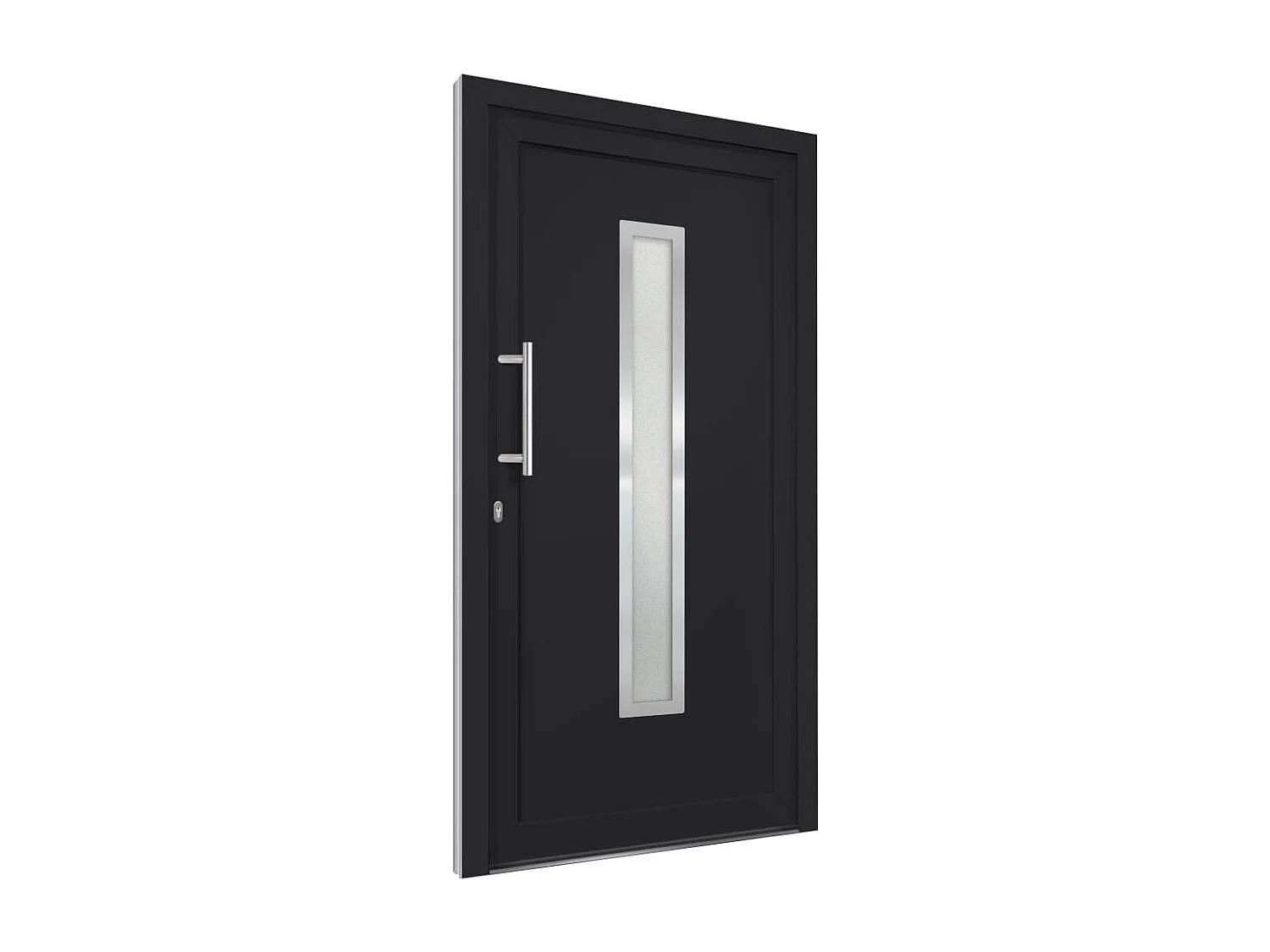 Porte d'entrée Anthracite 98x190 cm