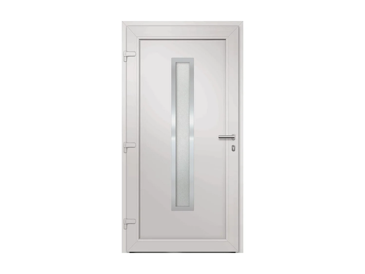 Porte d'entrée Anthracite 98x190 cm