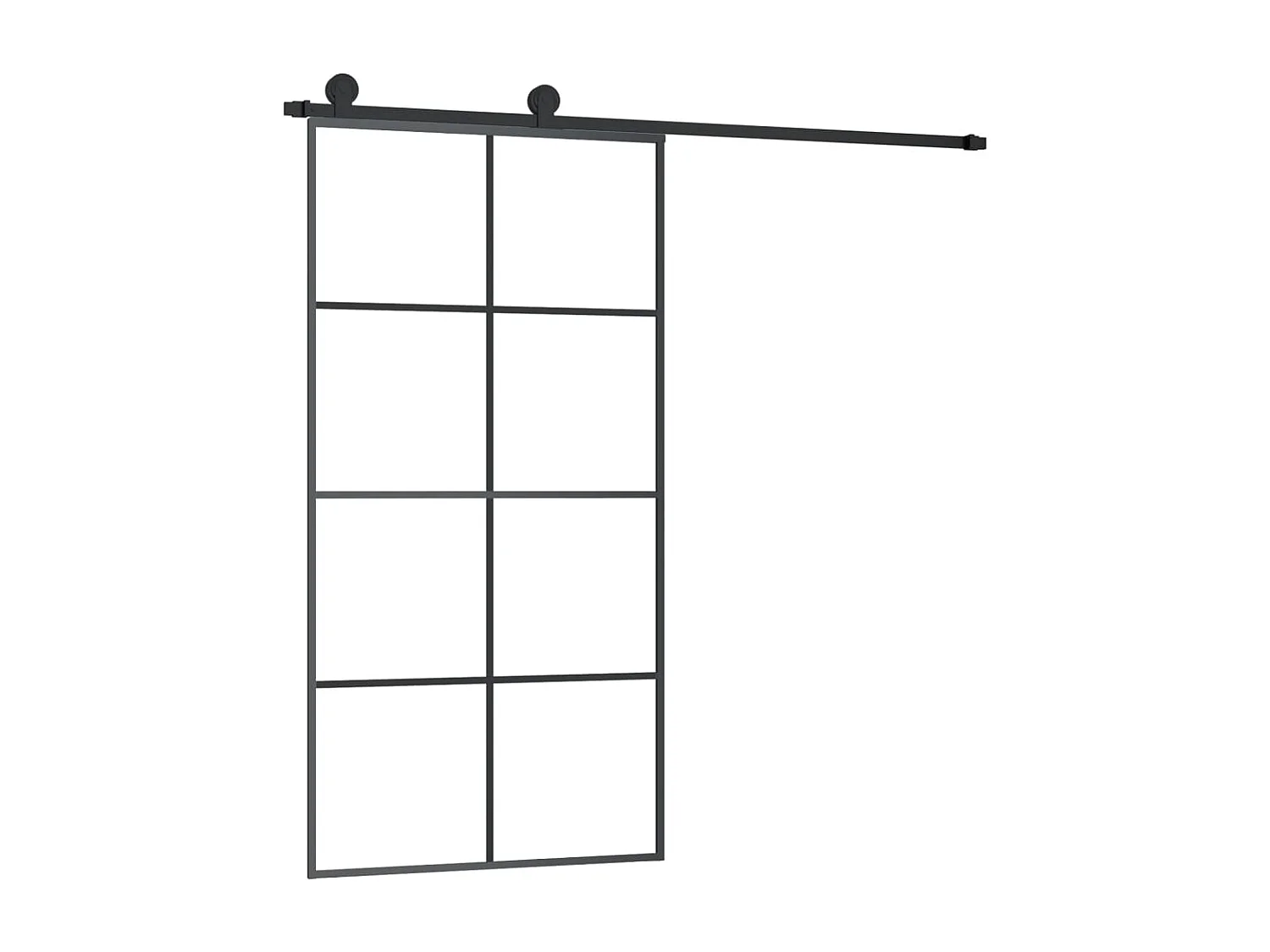 Anta scorrevole e kit ferramenta 102,5x205cm vetro ESG