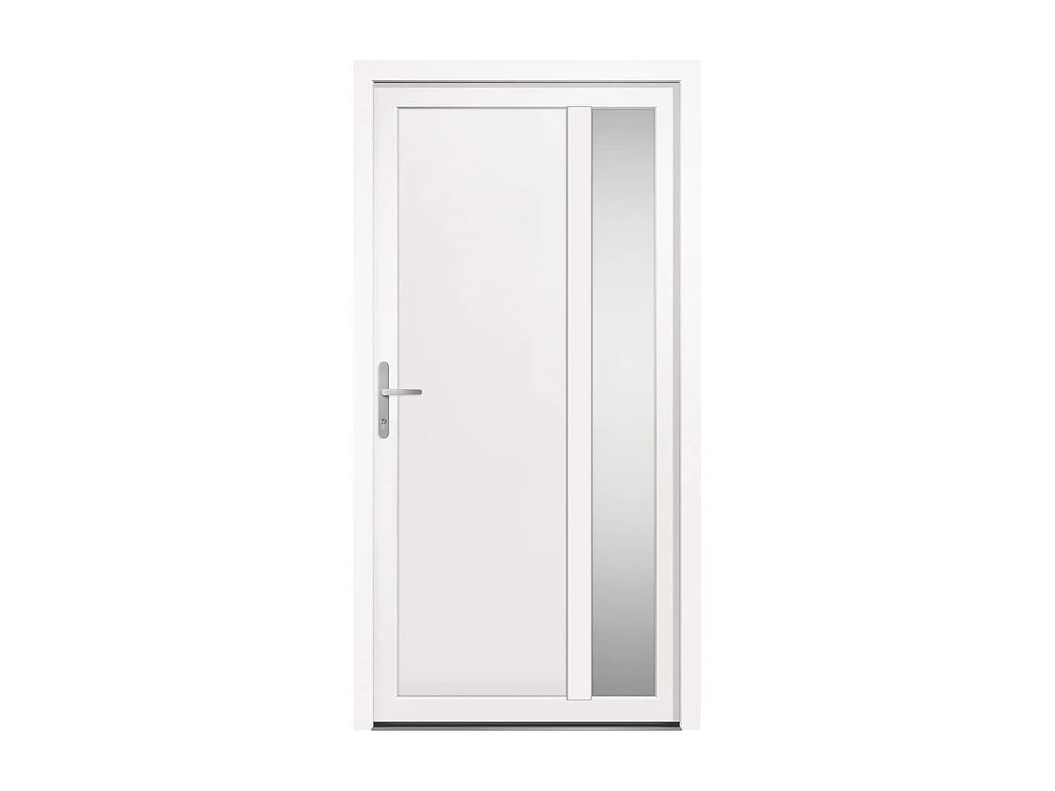 Porta d'ingresso PVC Bianco 108x208 cm