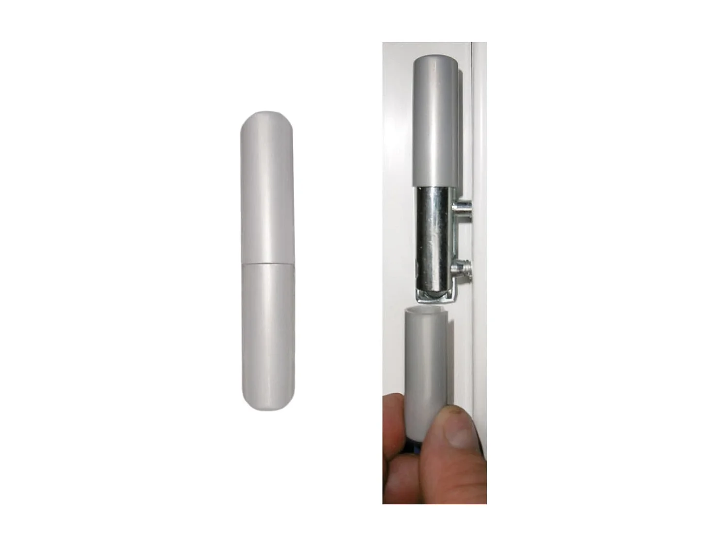 Porta d'ingresso PVC Bianco 108x208 cm