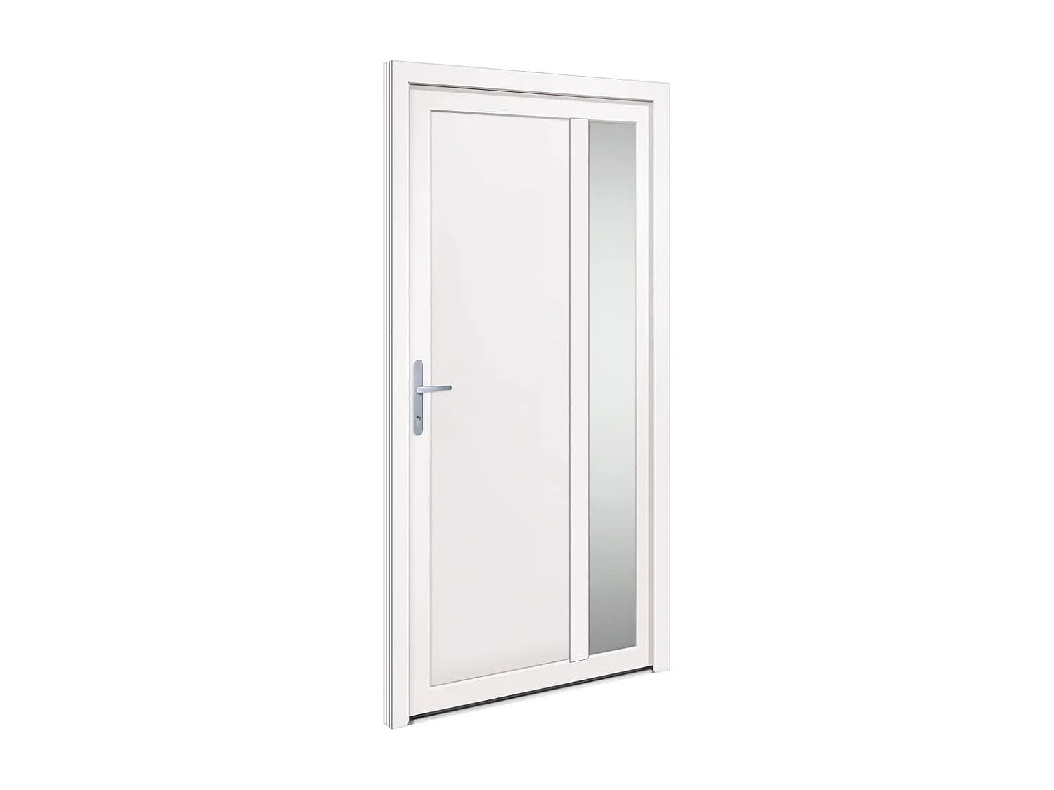Porta d'ingresso PVC Bianco 108x208 cm