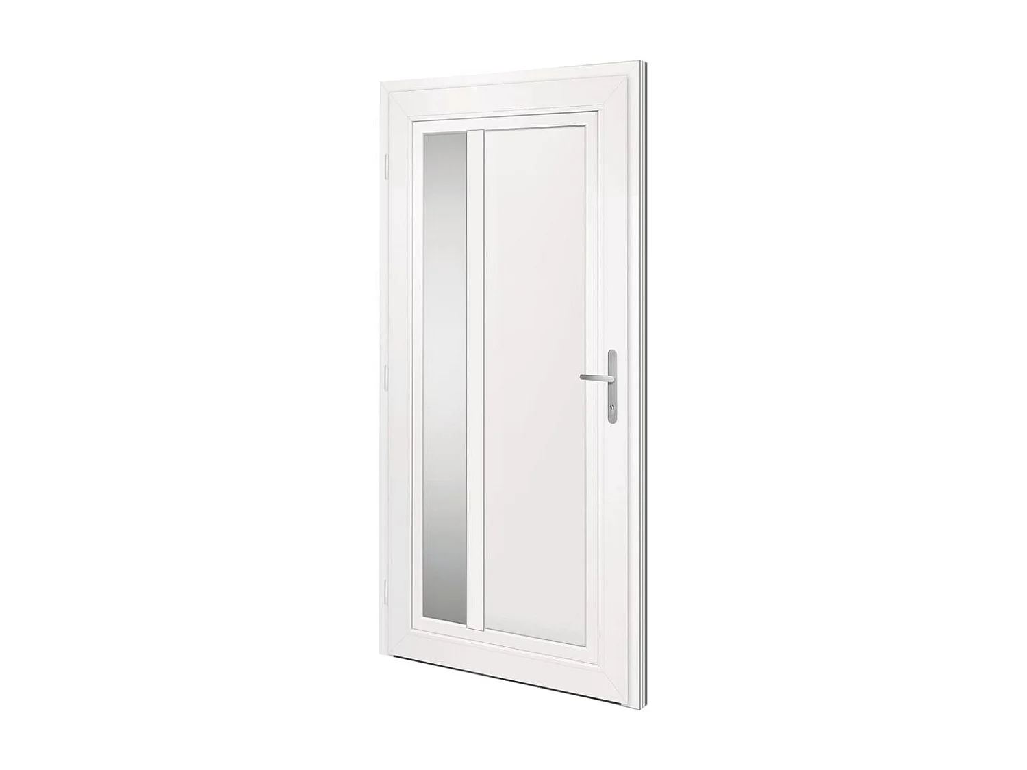 Porta d'ingresso PVC Bianco 108x208 cm
