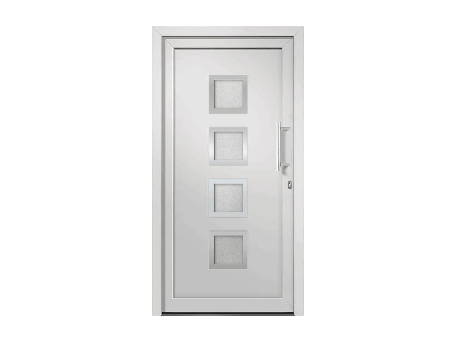 Porte d'entrée Blanc 98x200 cm