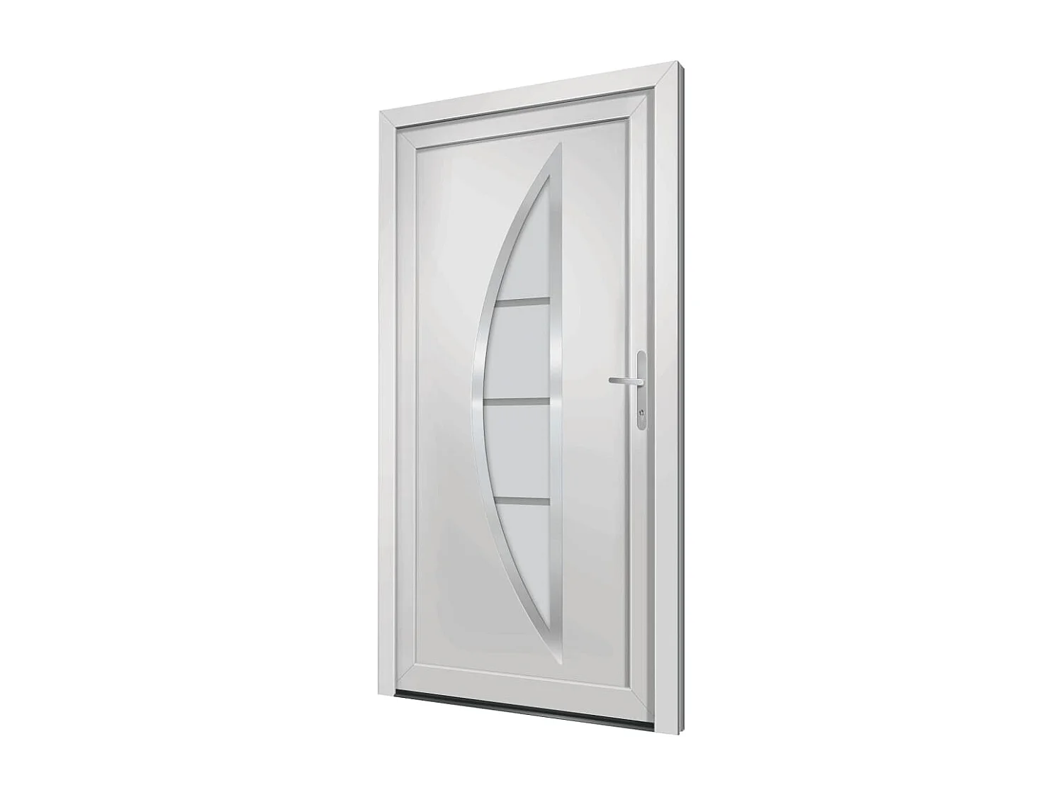 Porta d'ingresso in PVC Bianco 108x200 cm