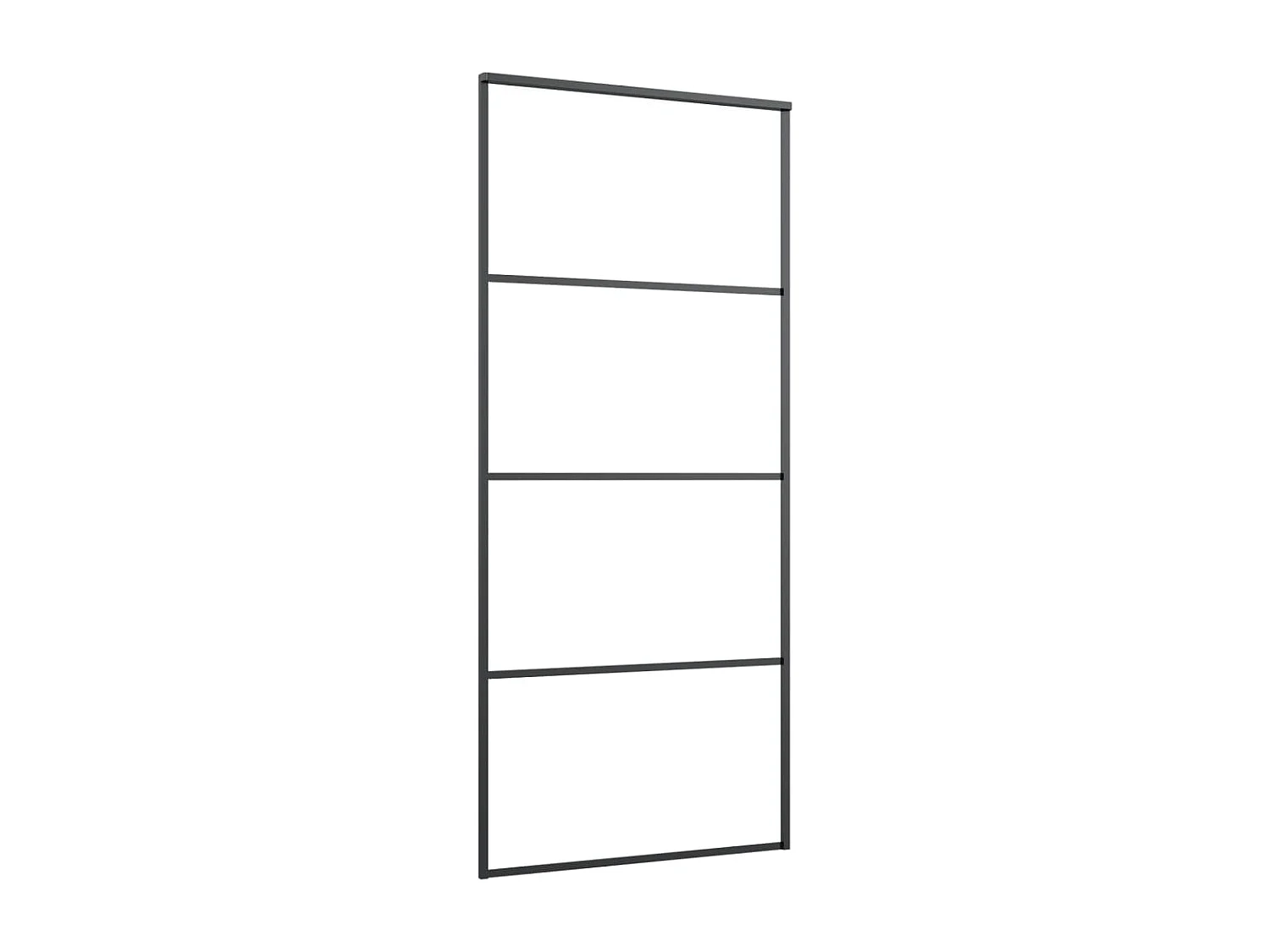 Schiebetür mit Beschlagsatz 90x205 cm ESG-Glas