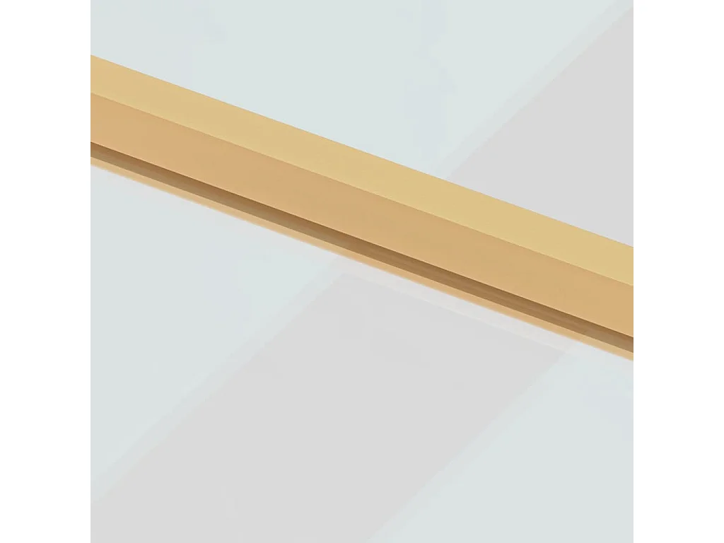 Dunne gouden binnendeur 76x201,5 cm gehard glas aluminium