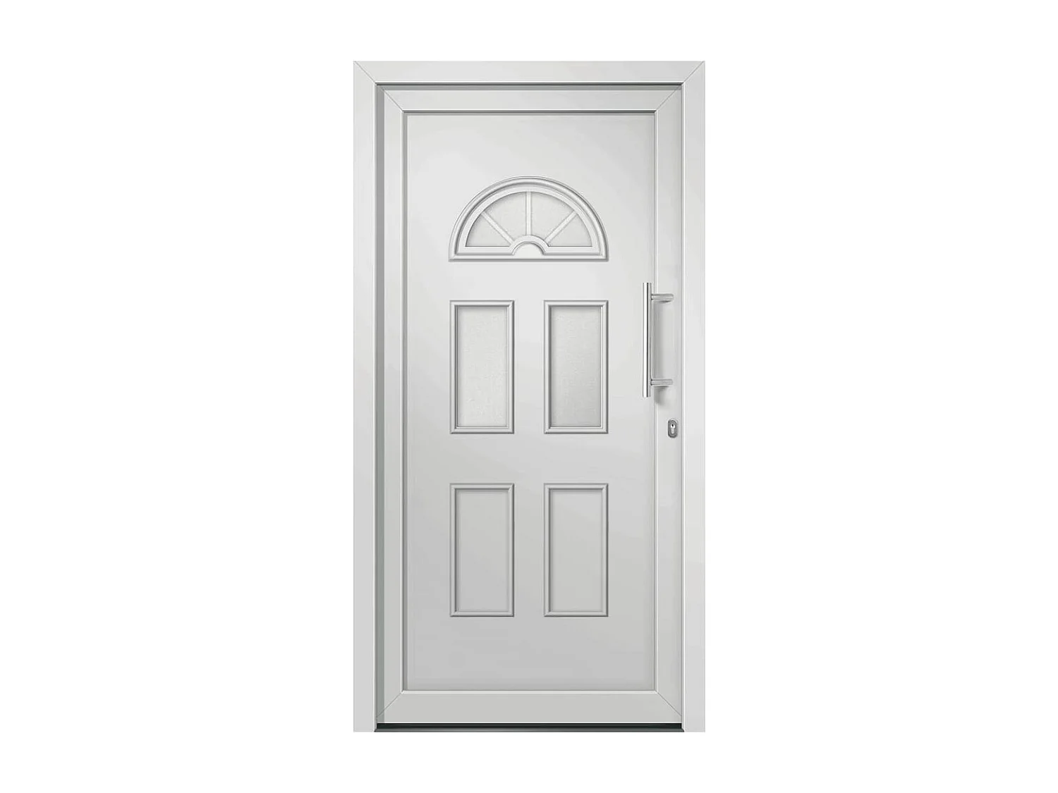 Porte d'entrée Blanc 98x208 cm