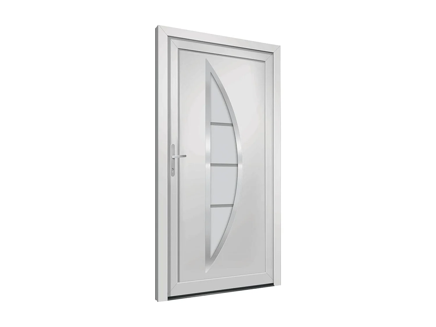 Porta d'ingresso in PVC bianco 98x208 cm
