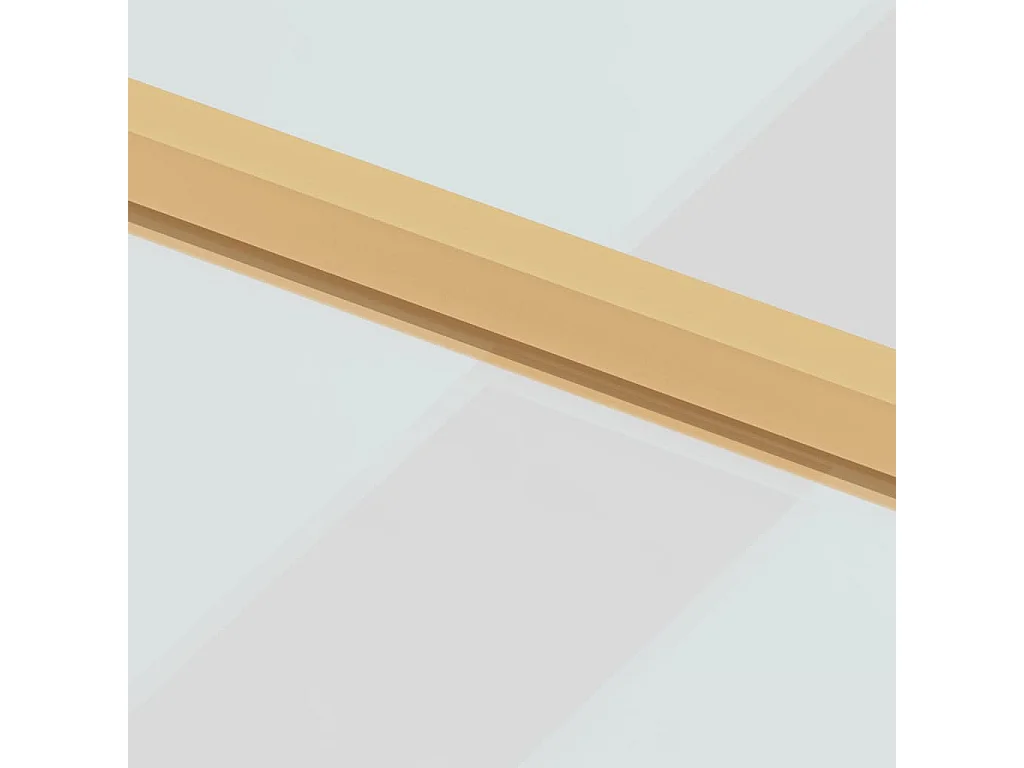 Porte intérieure mince doré 93x201,5 cm verre trempé aluminium