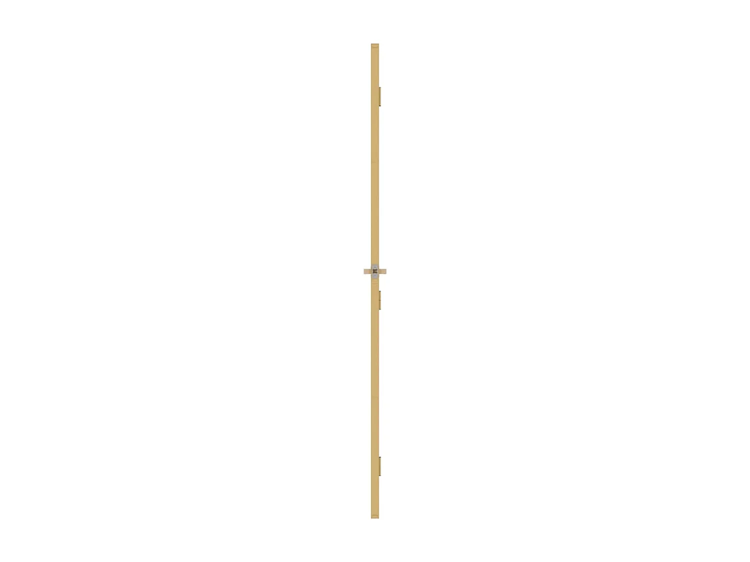 Porte intérieure mince doré 93x201,5 cm verre trempé aluminium