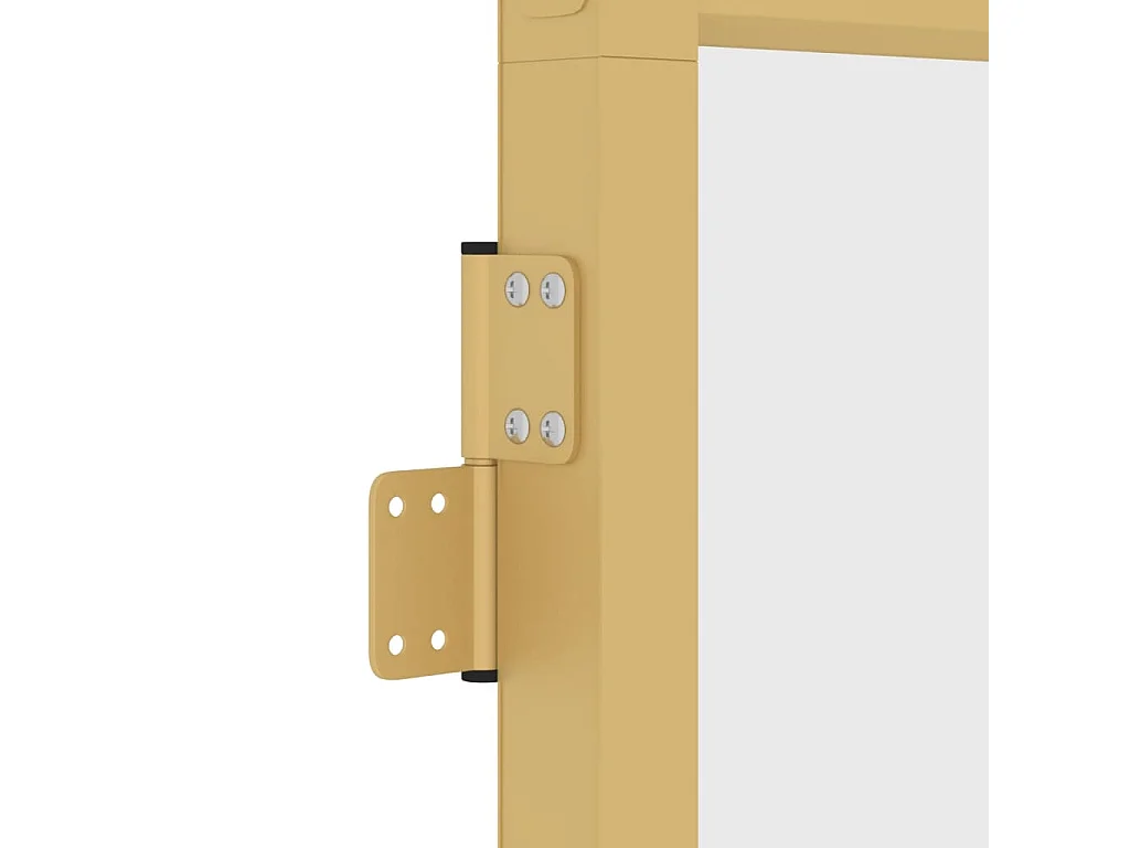 Porte intérieure mince doré 93x201,5 cm verre trempé aluminium