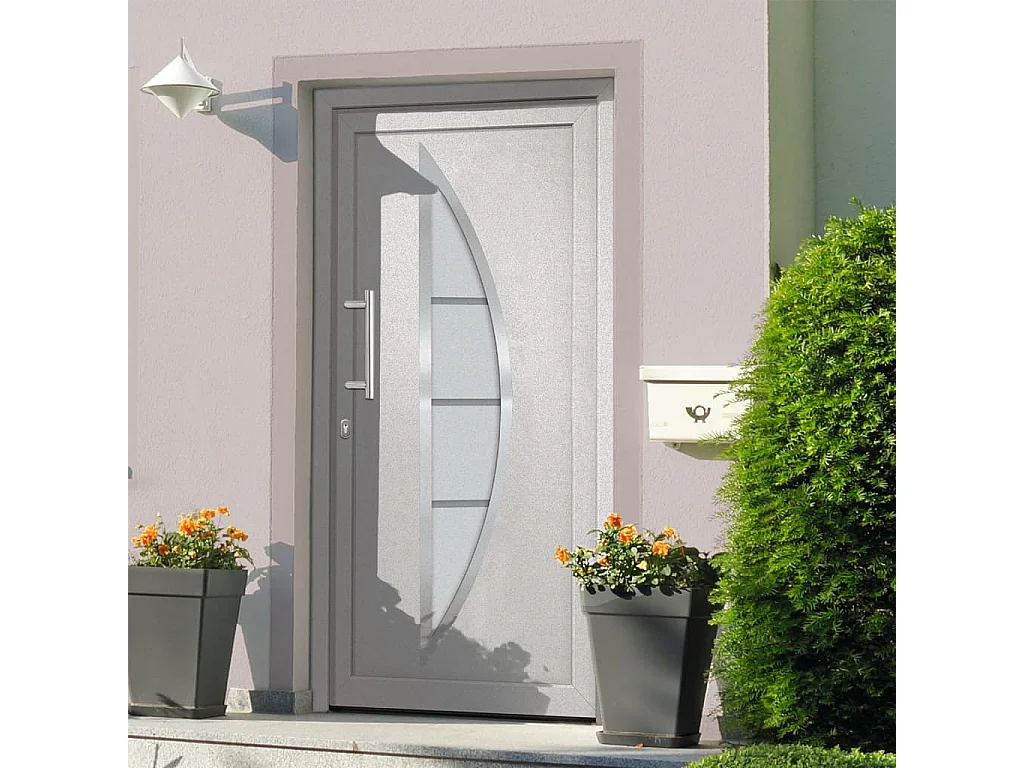 Porte d'entrée Blanc 98x200 cm