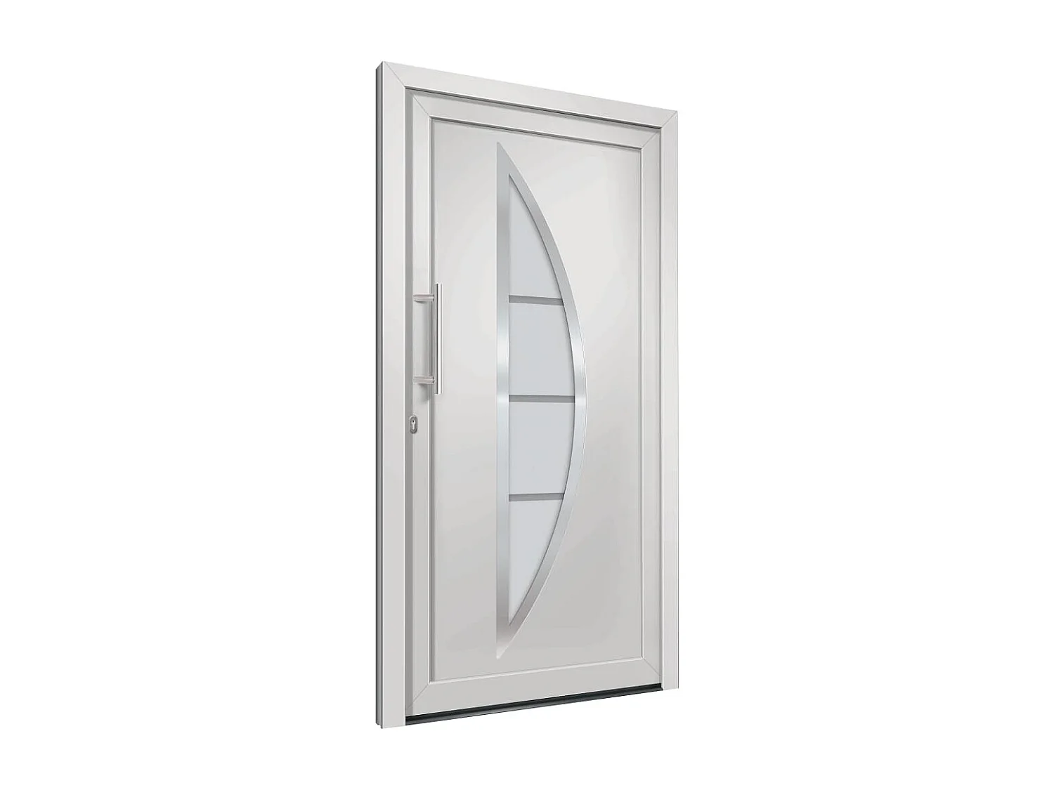 Porte d'entrée Blanc 98x200 cm